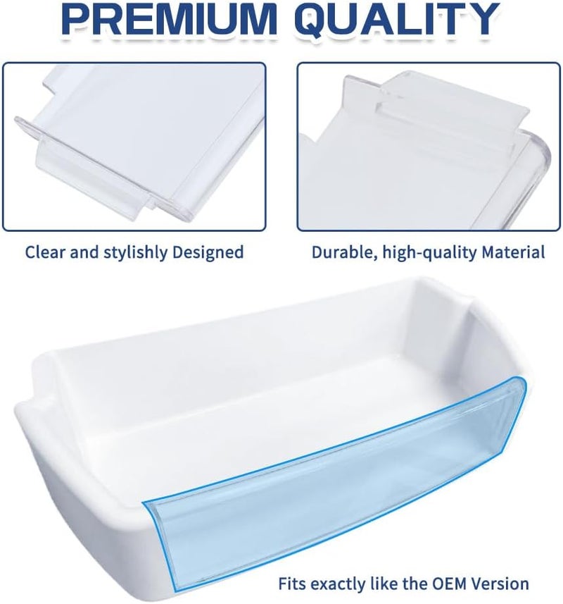 KOZHOM [Upgraded] WR71X10761 Fridge Shelf Trim (Clear) for GE Refrigerators, Door Shelf Insert Module Replacement Part, Replaces WR71X10289, AP4327432 (2 Pack) - Image 4